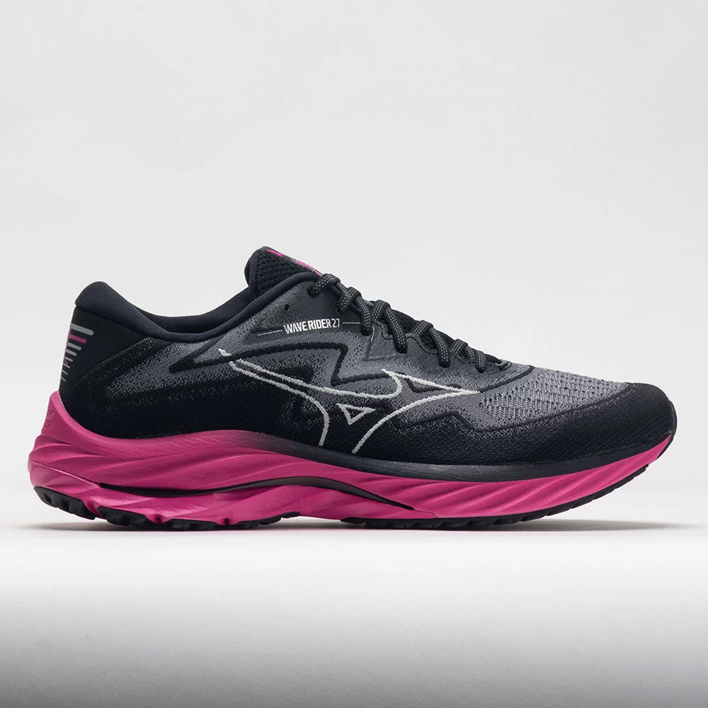 Mizuno Wave Rider 27 Project Zero Men's Black/Harbor Mist 1 Mizuno Wave Rider 27 Project Zero Men's Black/Harbor Mist