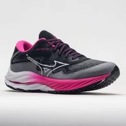 Mizuno Wave Rider 27 Project Zero Women's Black/White -Sports Running Shoes 040032 5