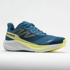 Salomon Aero Blaze Men's Blue Ashes/Sunny Lime/Dark Sapphire -Sports Running Shoes 040658 5