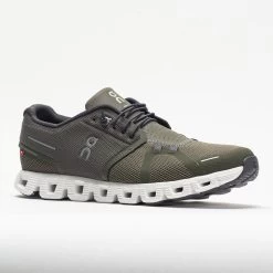 On Running On Cloud 5 Men's Olive/White -Sports Running Shoes 048075 5