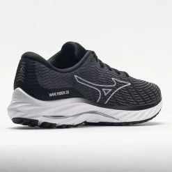 Mizuno Wave Rider 26 Men's Black/White -Sports Running Shoes 048658 6
