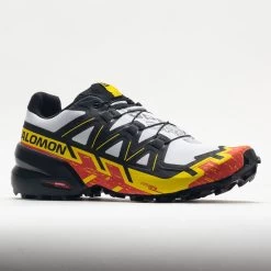 Salomon Speedcross 6 Men's White/Black/Empire Yellow -Sports Running Shoes 048962 5