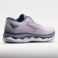 Mizuno Wave Sky 6 Women's Pastel Lilac/White -Sports Running Shoes 049691 6