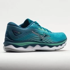 Mizuno Wave Sky 6 Women's Enamel Blue/White -Sports Running Shoes 049692 6