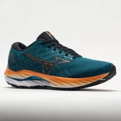 Mizuno Wave Inspire 19 Men's Ink Blue/Bird Of Paradise -Sports Running Shoes 049709 5