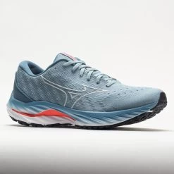 Mizuno Wave Inspire 19 Knit Men's Forget Me Not/Nimbus Cloud -Sports Running Shoes 049713 5