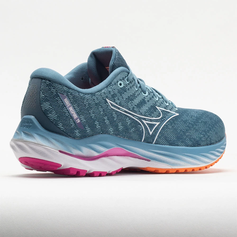 Mizuno Wave Inspire 19 Women's Provincial Blue/White 6 Mizuno Wave Inspire 19 Women's Provincial Blue/White - Image 6