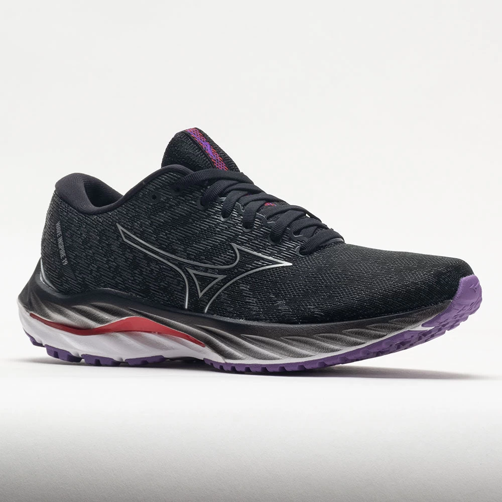 Mizuno Wave Inspire 19 Women's Black/Silver 5 Mizuno Wave Inspire 19 Women's Black/Silver - Image 5
