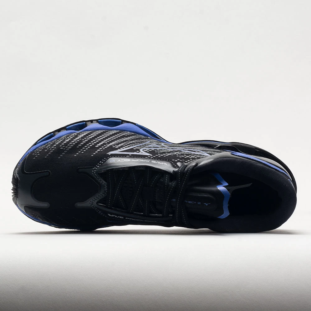 Mizuno Wave Prophecy 12 Men's Black Oyster/Blue Ashes 3 Mizuno Wave Prophecy 12 Men's Black Oyster/Blue Ashes - Image 3