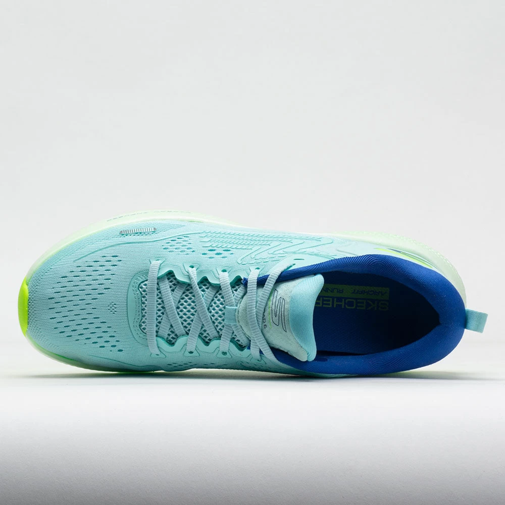 Skechers GoRun Max Road 6 Women's Blue/Lime 3 Skechers GoRun Max Road 6 Women's Blue/Lime - Image 3