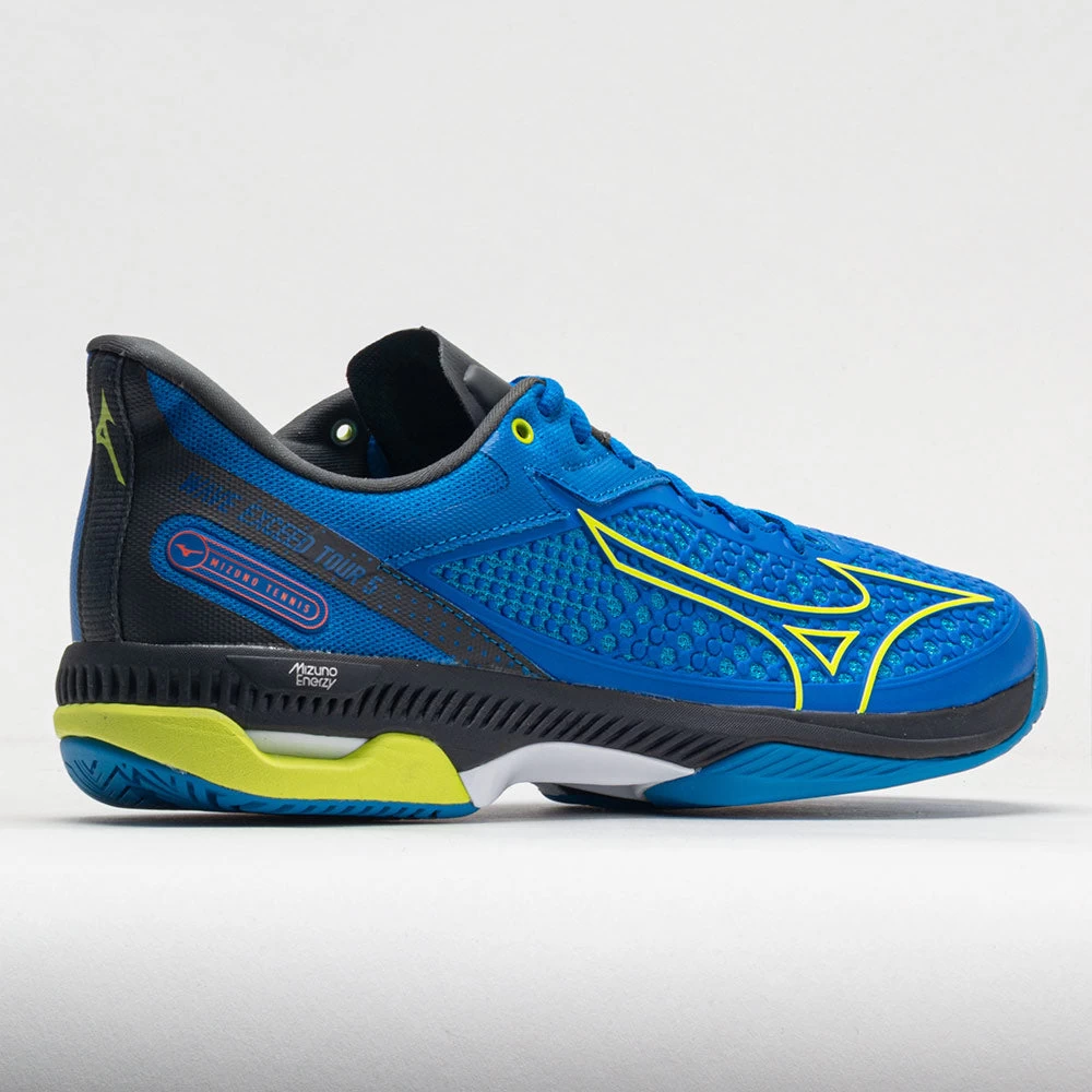 Mizuno Wave Exceed Tour AC 5 Men's Peace Blue/Acid Lime 6 Mizuno Wave Exceed Tour AC 5 Men's Peace Blue/Acid Lime - Image 6