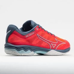 Mizuno Wave Exceed Light AC Women's Fiery Coral/White -Sports Running Shoes 117147 6
