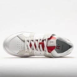 On Running On The Roger Clubhouse Men's White/Red -Sports Running Shoes 117181 2