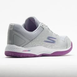Skechers Viper Court Women's Grey/Purple -Sports Running Shoes 370030 6