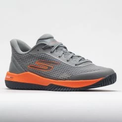 Skechers Viper Court Pro Men's Grey/Orange -Sports Running Shoes 370104 5