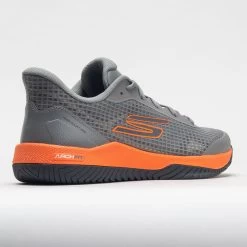 Skechers Viper Court Pro Men's Grey/Orange -Sports Running Shoes 370104 6